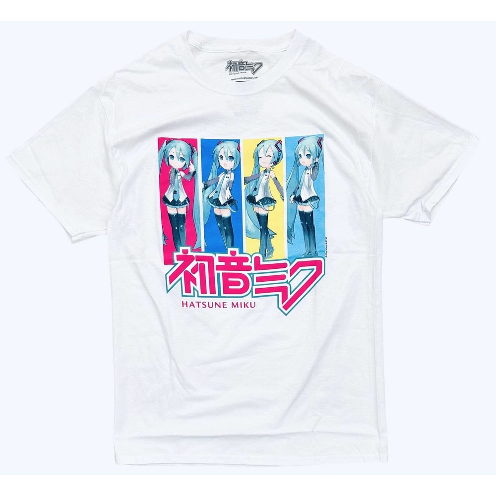 Hatsune Miku Men's Officially Licensed Japanese Anime CV01 Graphic Tee T-Shirt